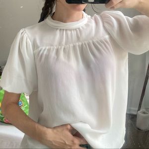 Ann Taylor White blouse XS
